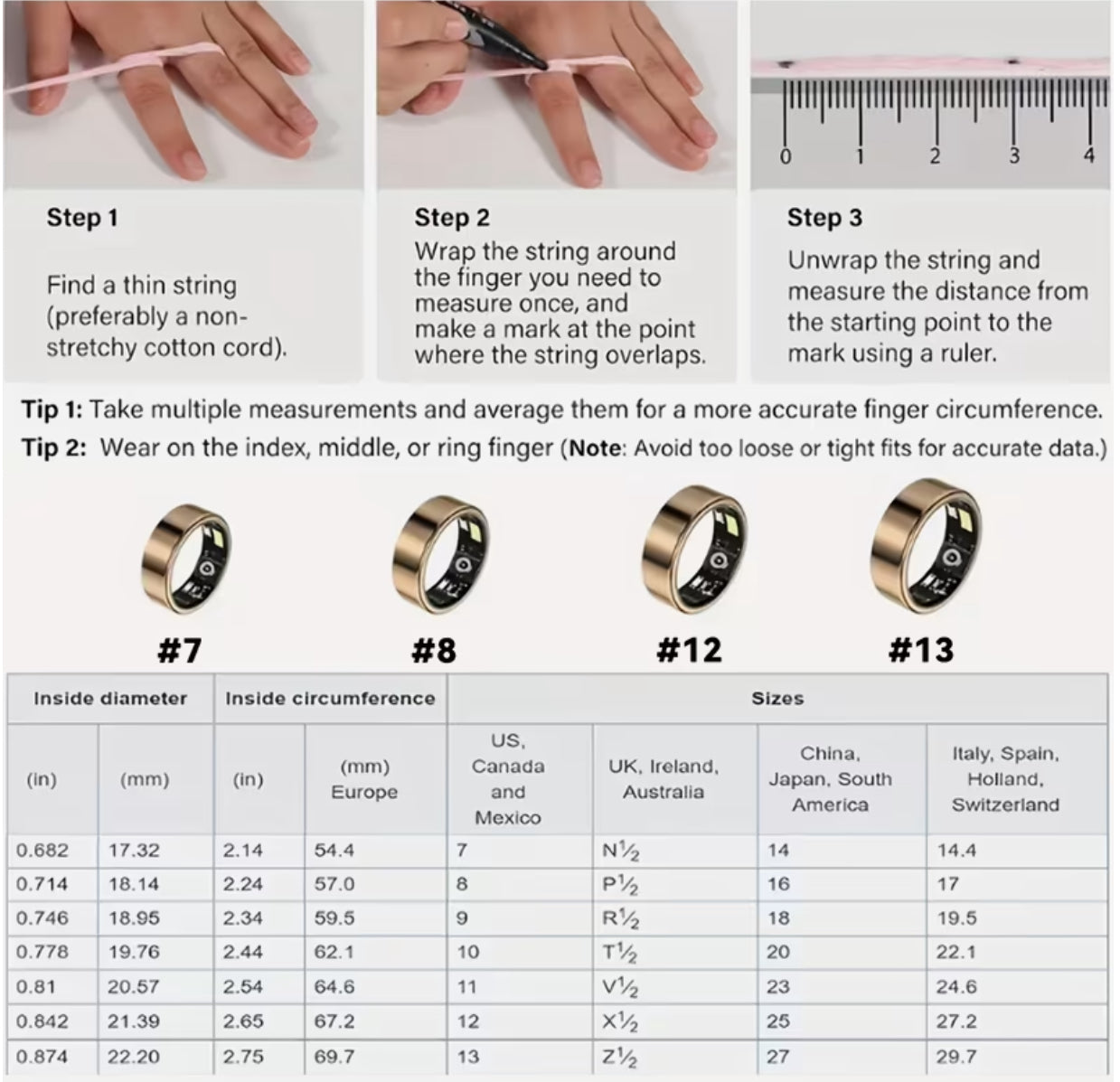 Health Tracker SMART RING