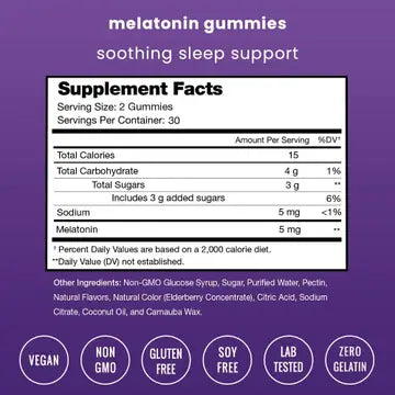 Melatonin Gummies For Kids & Adults | Natural Sleep Aid -Snooze Out Faster